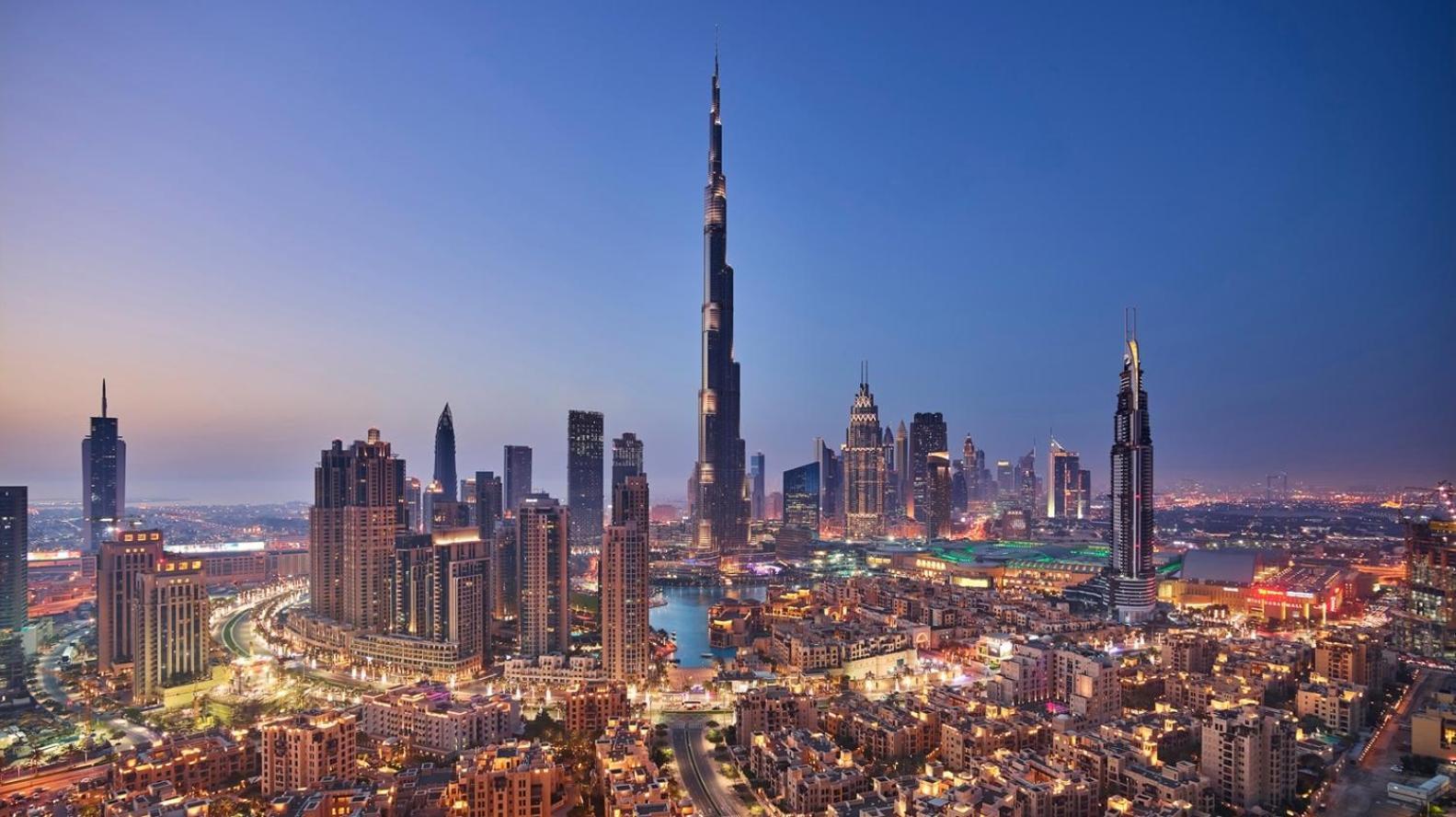 Апартаменты Trophy 2Br Aladdin Estate W Burj Khalifa View Дубай Экстерьер фото